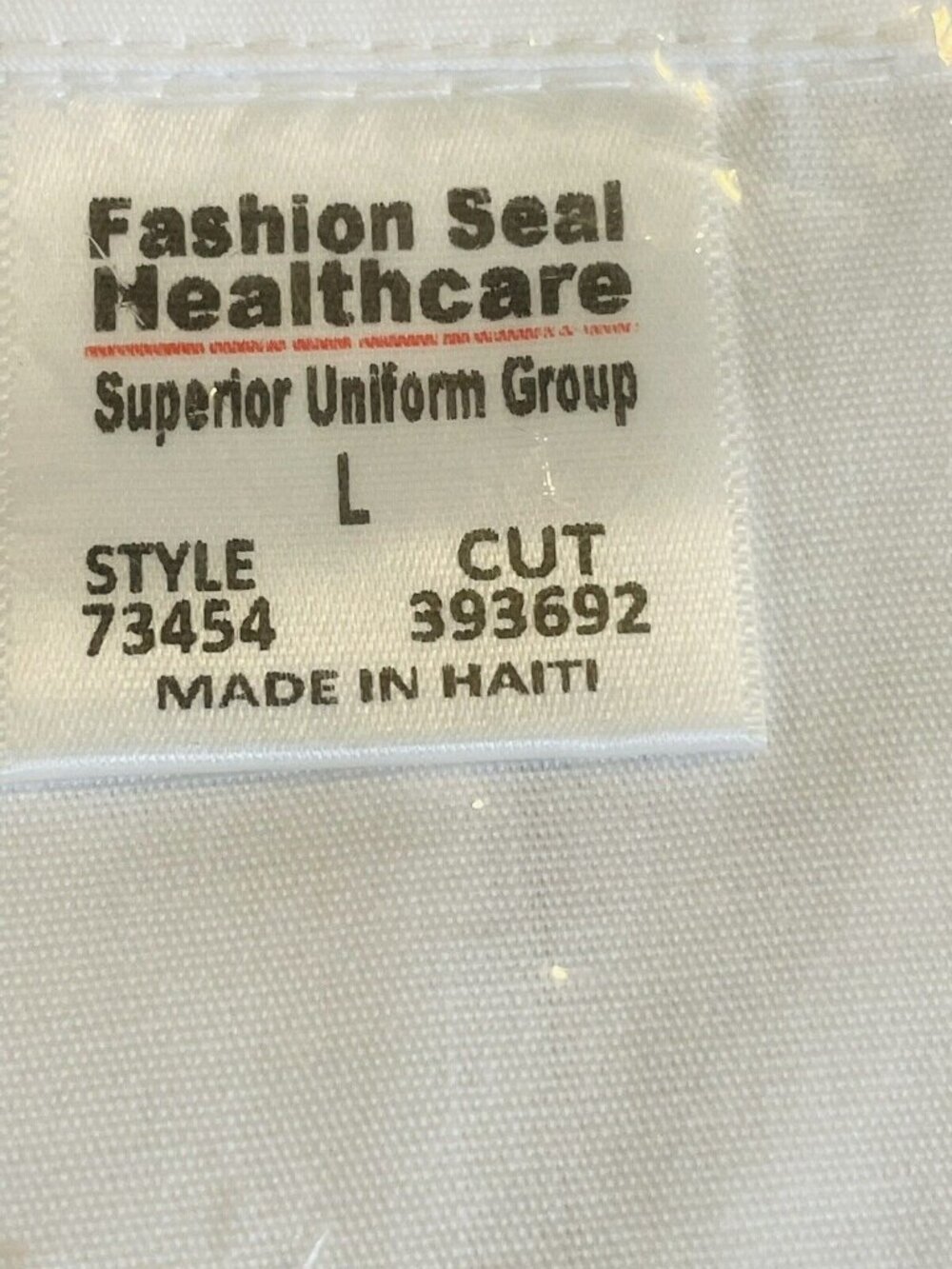 Fashion Seal Short Sleeve Fitted Lab Coat Scrub Top SZ Large Women Style 73454 - Picture 3 of 7